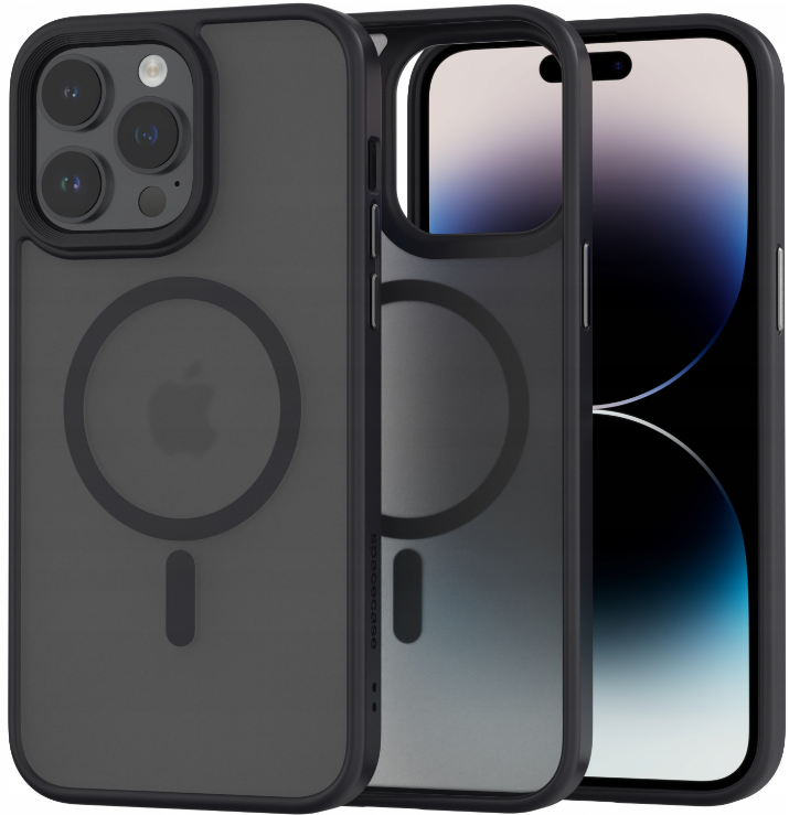 Spacecase Hybrid MagSafe - Σκληρή Ημιδιάφανη Θήκη MagSafe - Apple iPhone 14 Pro Max - Black