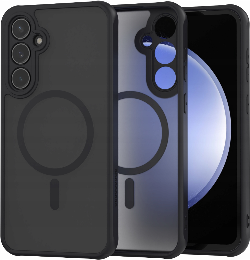 Spacecase Hybrid MagSafe - Σκληρή Ημιδιάφανη Θήκη MagSafe - Samsung Galaxy S23 FE - Black