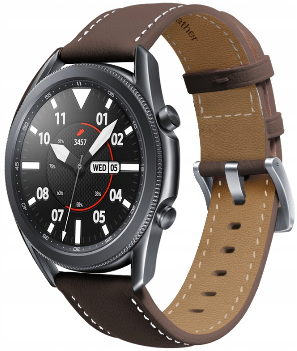 Spacecase Leather Strap - Universal Δερμάτινο Λουράκι για Smartwatches (20mm) - Dark Brown