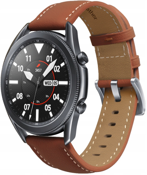 Spacecase Leather Strap - Universal Δερμάτινο Λουράκι για Smartwatches (20mm) - Light Brown