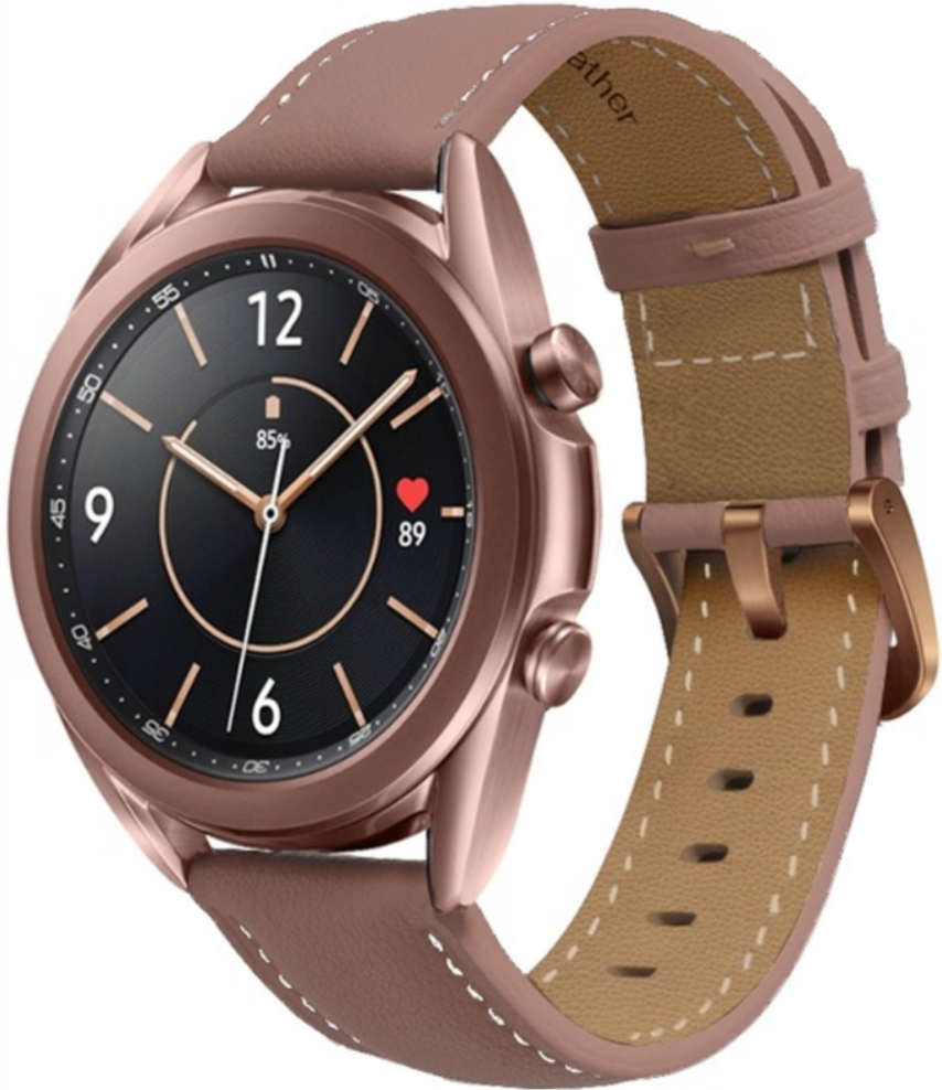 Spacecase Leather Strap - Universal Δερμάτινο Λουράκι για Smartwatches (22	mm) - Pink