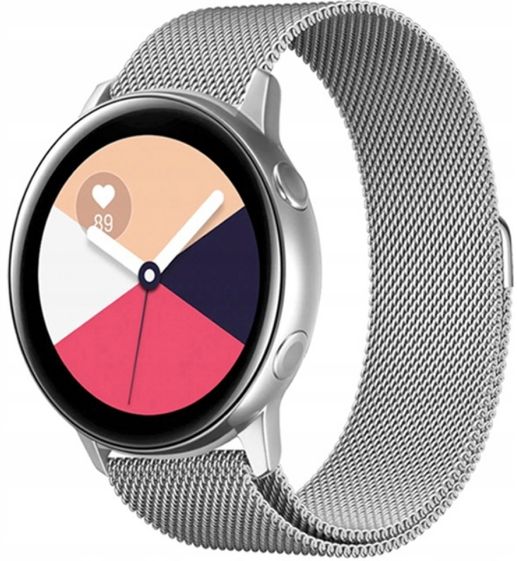 Spacecase Milanese - Universal Μεταλλικό Λουράκι για Smartwatches (22mm) από Ανοξείδωτο Ατσάλι - Silver