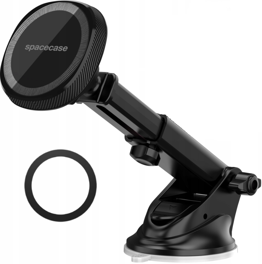 Spacecase SC06 Dashboard & Windshield MagSafe Car Mount - Universal Μαγνητική Βάση Κινητών MagSafe με Βεντούζα για Ταμπλό / Παρμπρίζ Αυτοκινήτου - Black