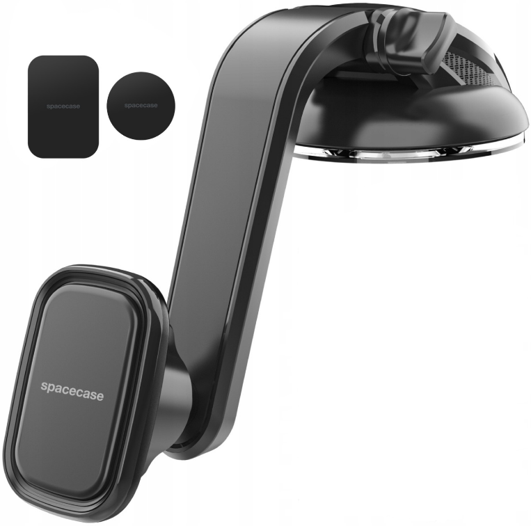 Spacecase SC11 Dashboard Magnetic Car Holder - Universal Μαγνητική Βάση Κινητών με Βεντούζα για Ταμπλό Αυτοκινήτου - Black