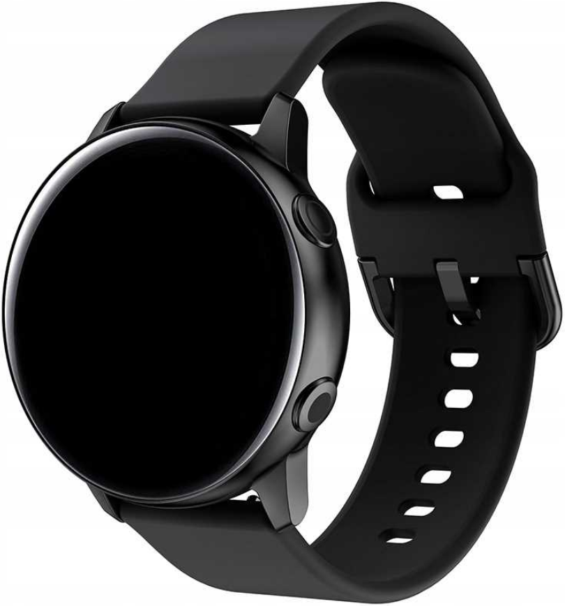 Spacecase Silicone Band - Universal Λουράκι Σιλικόνης για Smartwatches (20mm) - Black