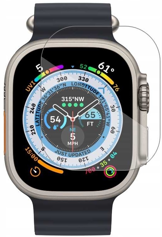 Spacecase Smartwatch Tempered Glass 2.5D - Αντιχαρακτικό Γυαλί Προστασίας Οθόνης Apple Watch Ultra 3 / Ultra 2 / Ultra 1 49mm - Clear (5905123440854)