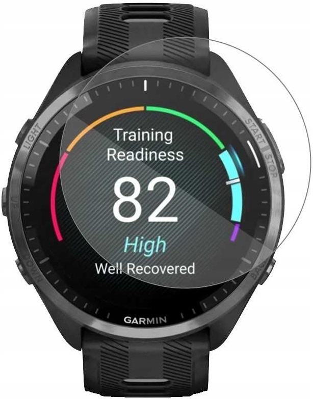 Αντιχαρακτικό Γυαλί Προστασίας Οθόνης - Garmin Forerunner 965 - Spacecase Smartwatch Tempered Glass 2.5D - Clear (5905719103934)