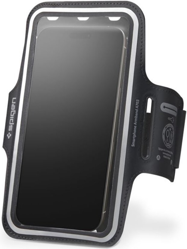 Universal Θήκη Spigen A703 Dynamic Shield Running Armband Μπράτσου για Κινητά / Smartphones έως 6.9" Black