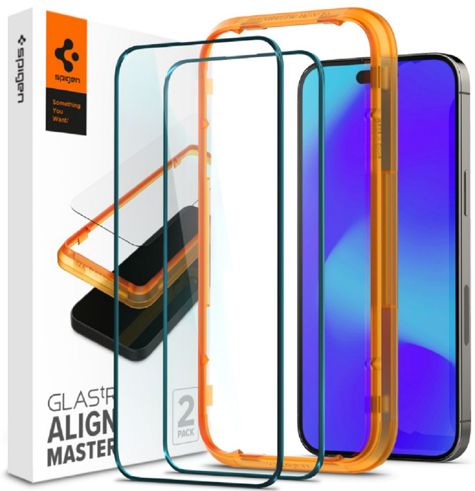 Spigen GLAS.tR ALIGNmaster - Αντιχαρακτικό Fullface Γυάλινο Tempered Glass Apple...