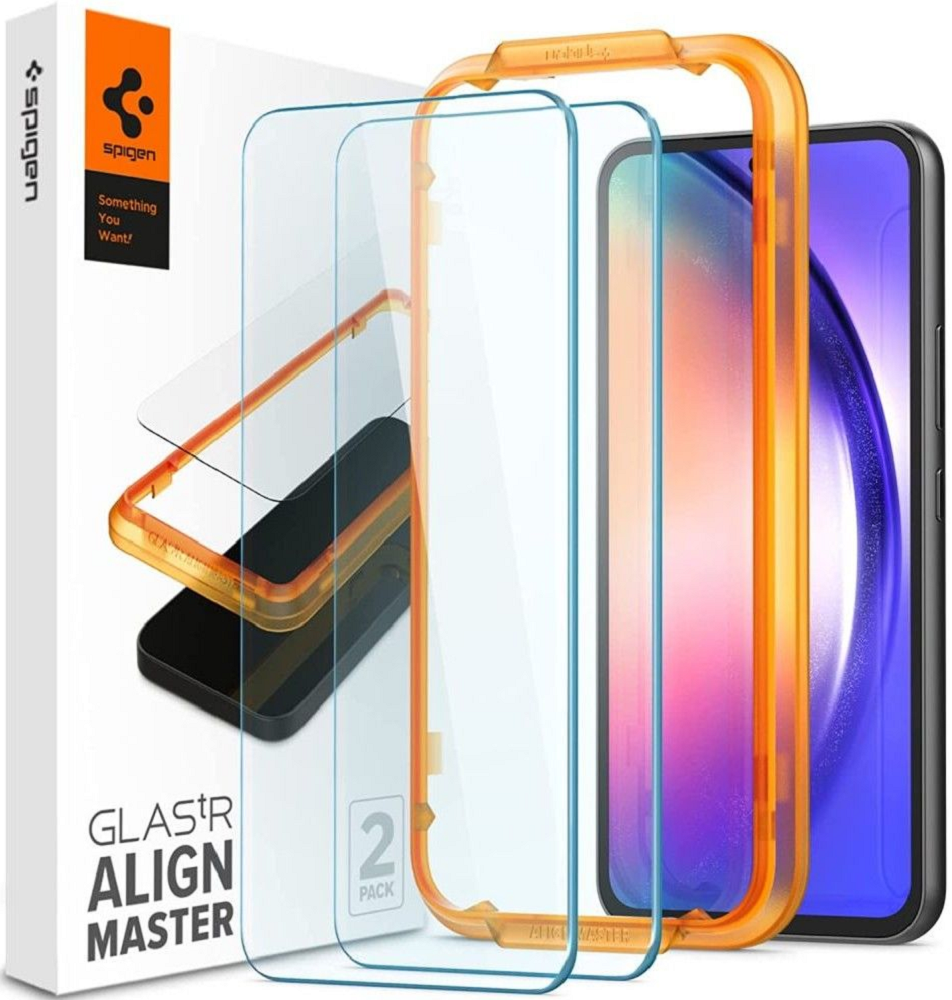 Spigen GLAS.tR ALIGNmaster - Αντιχαρακτικό Γυάλινο Tempered Glass Samsung Galaxy A54 - 2 Τεμάχια