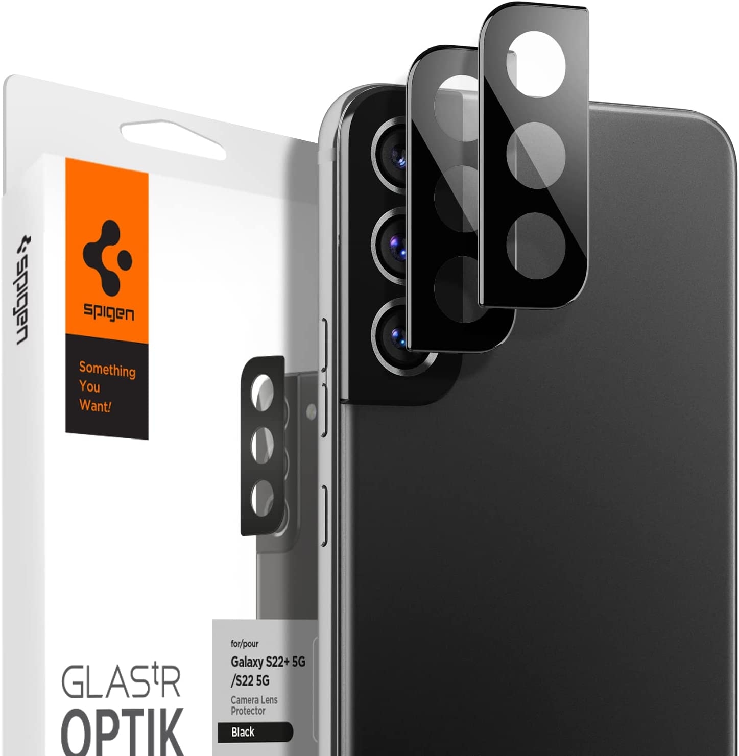 Spigen GLAS.tR OPTIK Camera Lens Protector - Samsung Galaxy S22 5G / S22 Plus 5G - 2 Τεμάχια - Black