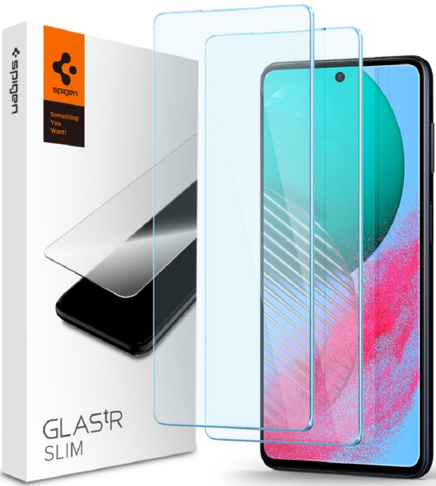Spigen GLAS.tR Slim Premium Tempered Glass - Αντιχαρακτικό Γυαλί Οθόνης Samsung Galaxy M54 - Clear - 2 Τεμάχια