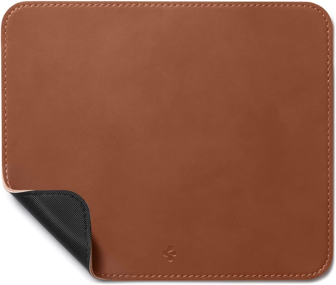 Spigen LD301 Velo - Premium Vegan Leather Mouse Pad - Brown