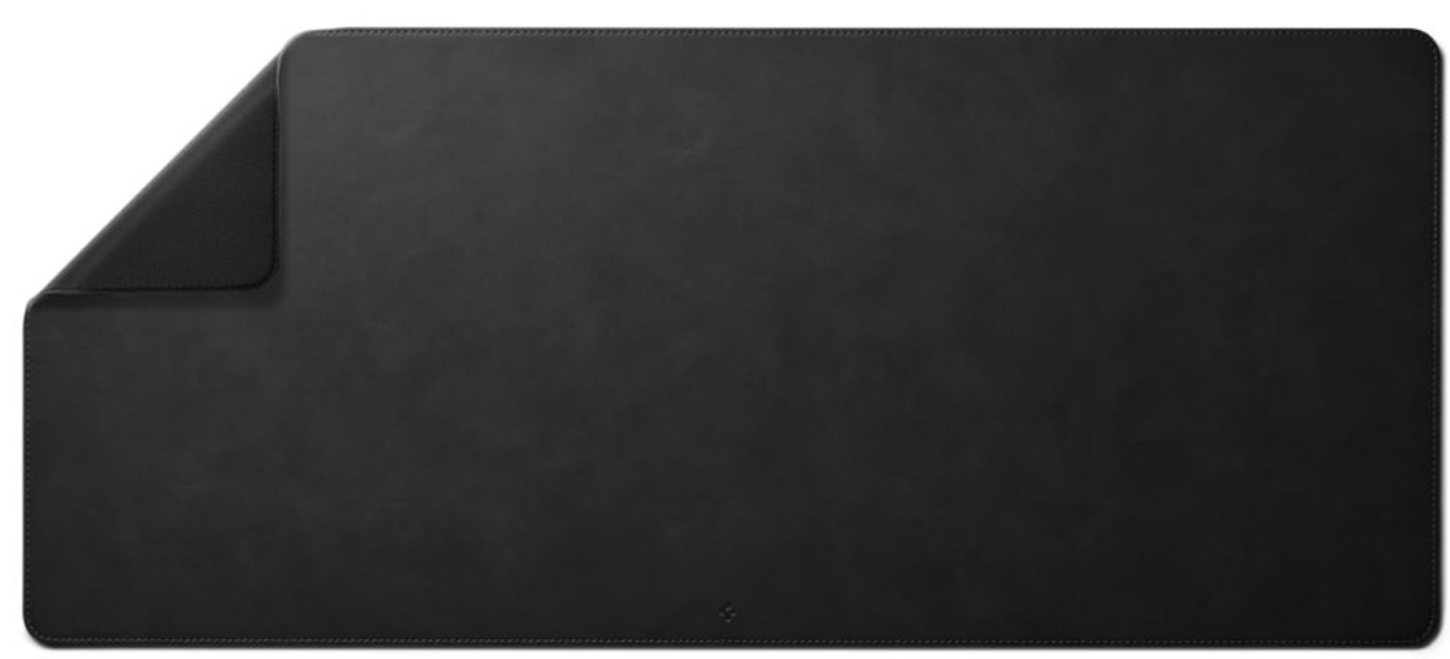 Spigen LD302 Velo - Premium Vegan Leather Desk Gaming Mouse Pad / Μονό Σουμέν Γραφείου - Black