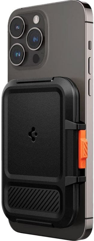Spigen Lock Fit MagFit Card Holder / Wallet - Universal MagSafe Πορτοφόλι / Θήκη για Κάρτες - Black