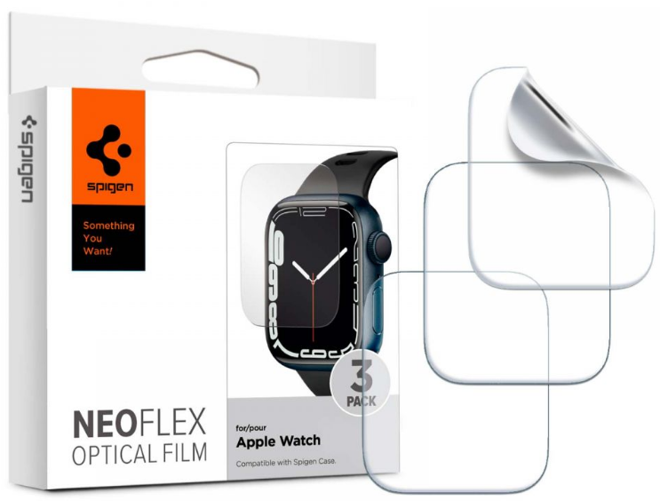 Spigen Neo Flex Optical Film - Μεμβράνη Προστασίας Οθόνης - Apple Watch 9 / 8 / 7 45mm - 3 Τεμάχια