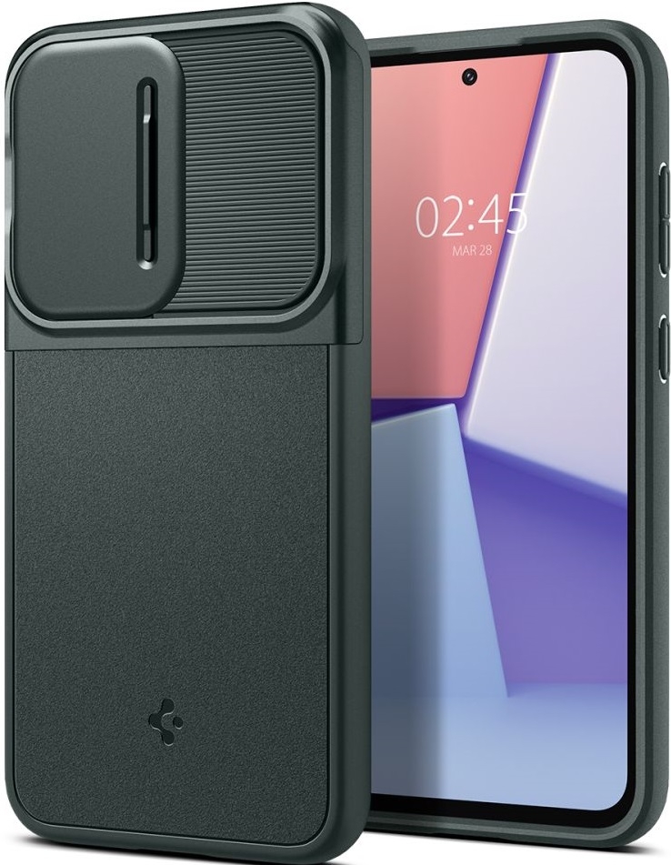 Spigen Optik Armor Θήκη με Κάλυμμα για την Κάμερα - Samsung Galaxy S23 FE - Abyss Green