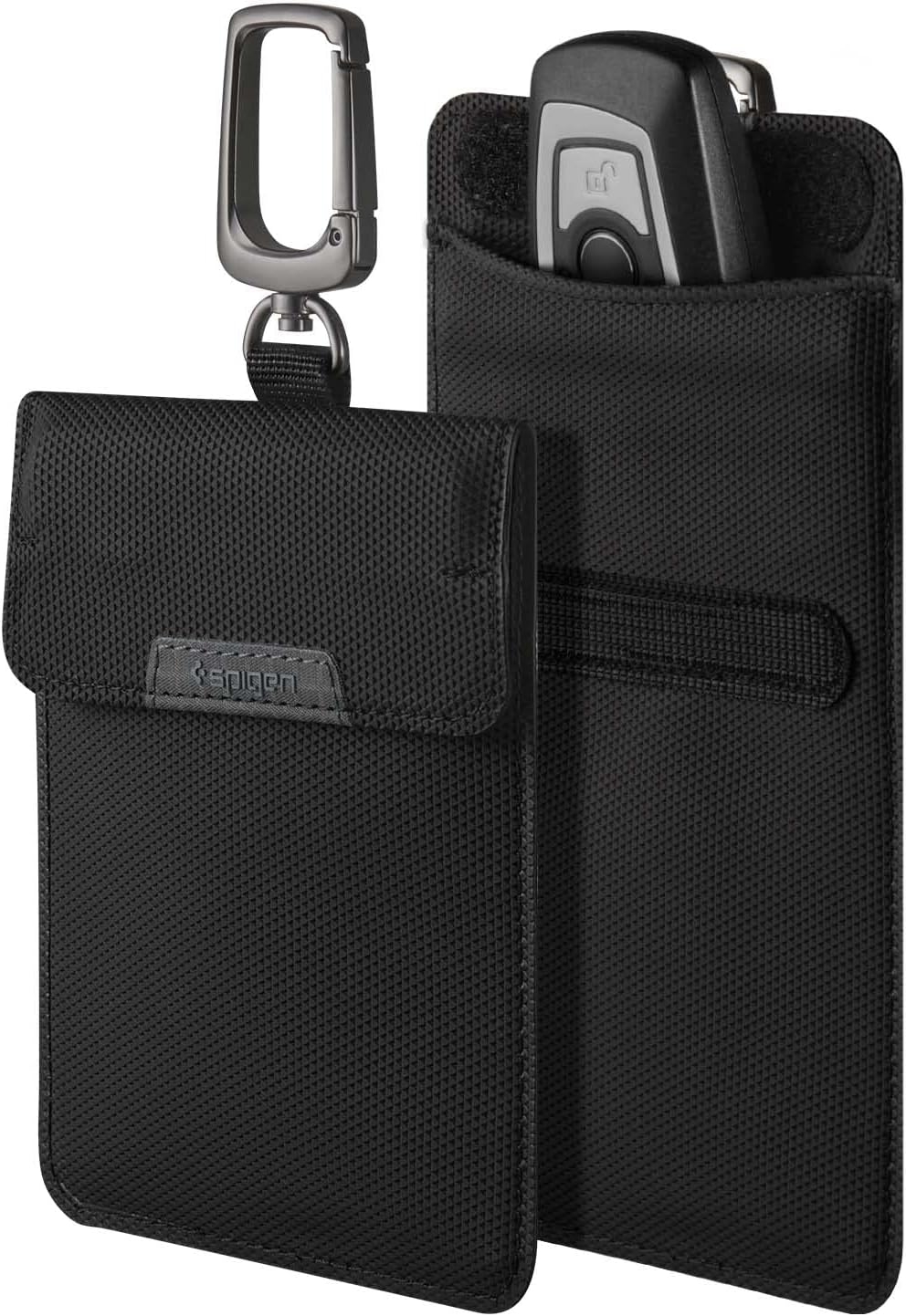Spigen RFID Shield Pouch Klasden for Car Key Faraday Cage - Αντικλεπτική Θήκη Προστασίας Καρτών & Κλειδιών Αυτοκινήτου RFID - Black