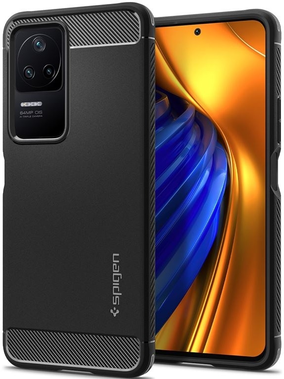 Spigen Rugged Armor - Ανθεκτική Θήκη Σιλικόνης - Xiaomi Poco F4 / Redmi K40S - Matte Black 