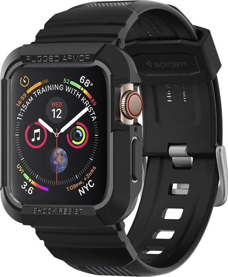 Spigen Rugged Armor Pro Θήκη Apple Watch SE/9/8/7/6/5/4 (45/44mm) - Black