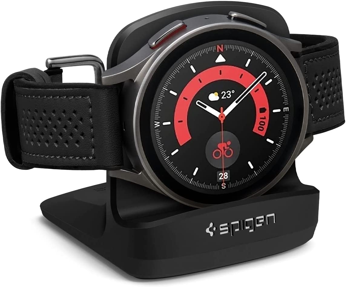 Spigen S353 Night Stand - Βάση για Samsung Galaxy Watch Ultra / 7 / 6 / 6 Classic / 5 / 5 Pro (47/45/44/43/40mm) - Black