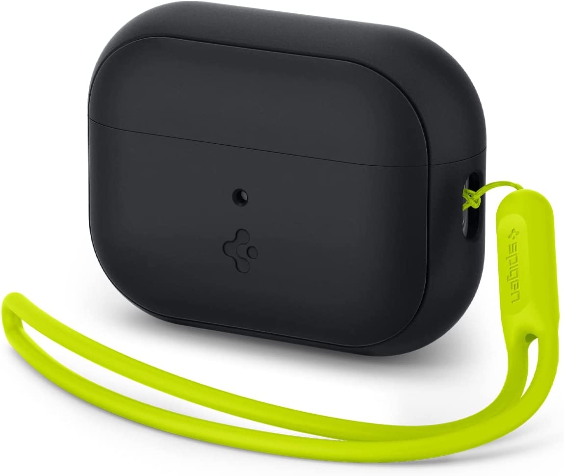 Spigen Silicone Fit Θήκη Σιλικόνης - Apple AirPods Pro 2nd Gen - Black / Phantom Green
