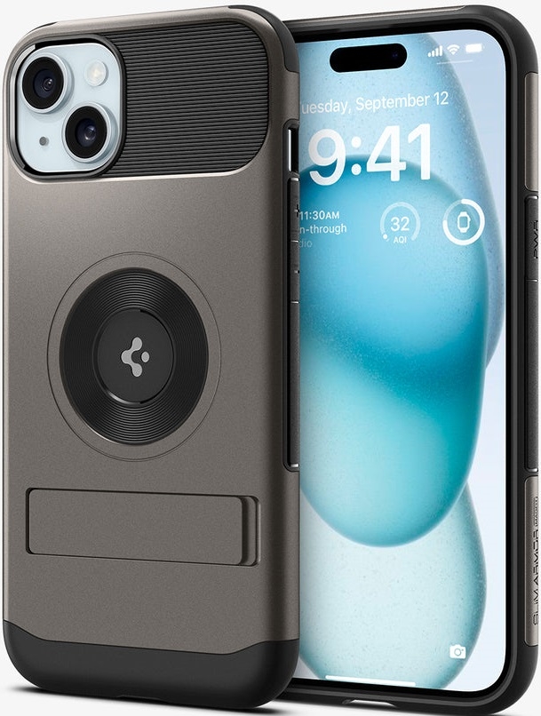 Spigen Slim Armor MagFit - Θήκη MagSafe Apple iPhone 15 - Gunmetal 