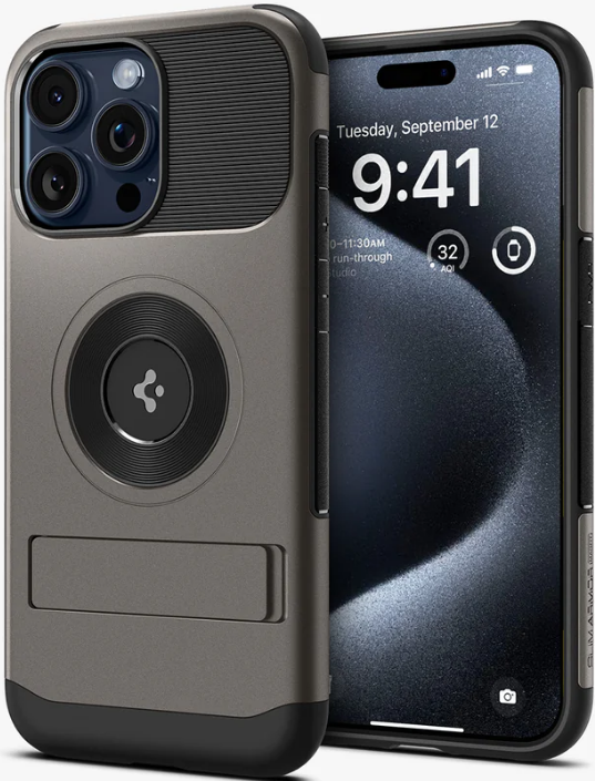 Spigen Slim Armor MagFit - Θήκη MagSafe Apple iPhone 15 Pro - Gunmetal
