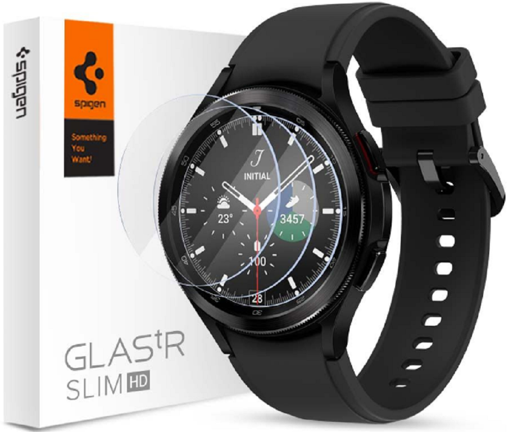 Spigen Tempered Glass GLAS.tR Slim HD - Αντιχαρακτικό Γυαλί Οθόνης Samsung Galaxy Watch Classic 4 42mm / Watch 3 41mm - Clear - 3 Τεμάχια