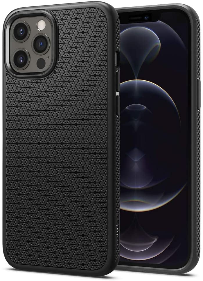 Spigen Θήκη Liquid Air Apple iPhone 12 / 12 Pro - Matte Black
