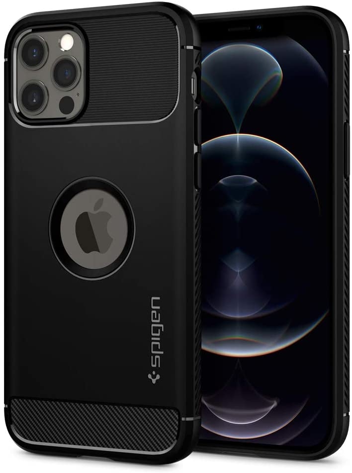 Spigen Θήκη Rugged Armor Apple iPhone 12 / 12 Pro - Matte Black