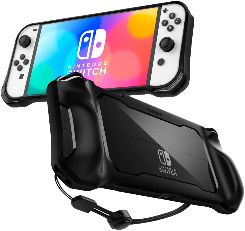 Spigen Θήκη Rugged Armor Nintendo Switch OLED - Matte Black