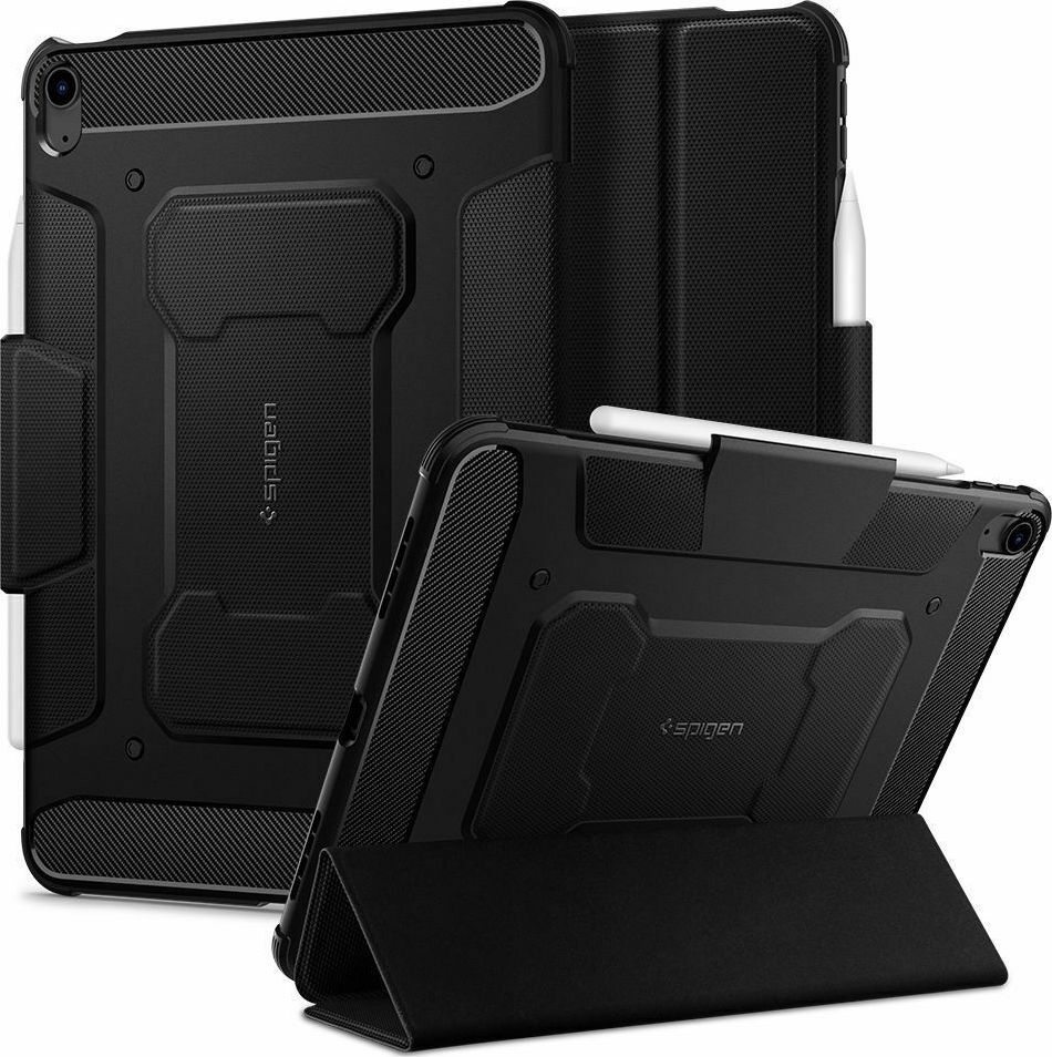 Spigen Θήκη Rugged Armor Pro Apple iPad Air 7 2025 11" / iPad Air 6 2024 11" / Air 5 2022 10.9" / Air 4 2020 10.9" - Black