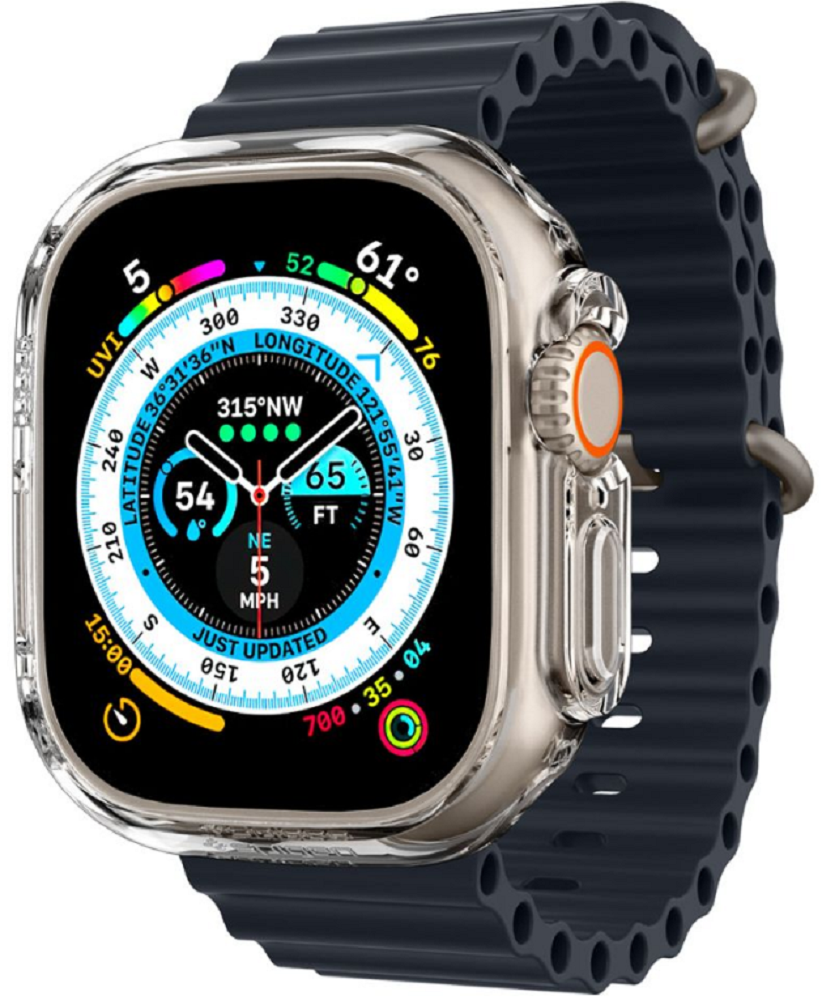 Spigen Θήκη Thin Fit - Apple Watch Ultra 3 / Ultra 2 / Ultra 1 49mm - Crystal Clear