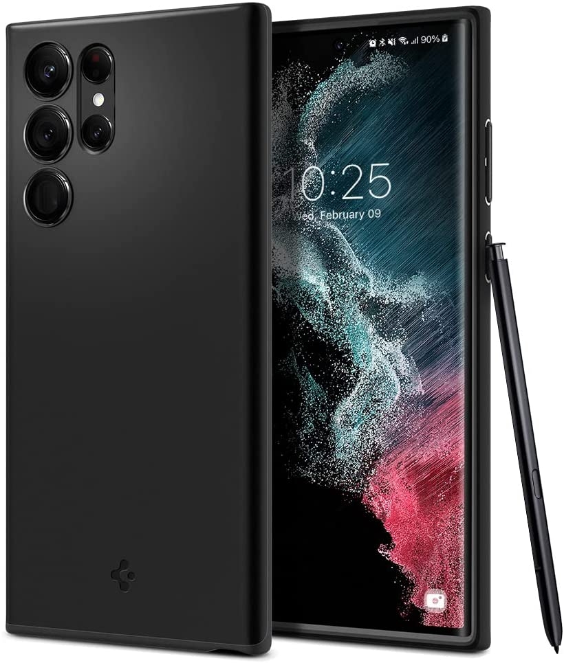 Spigen Θήκη Thin Fit - Samsung Galaxy S22 Ultra 5G - Black