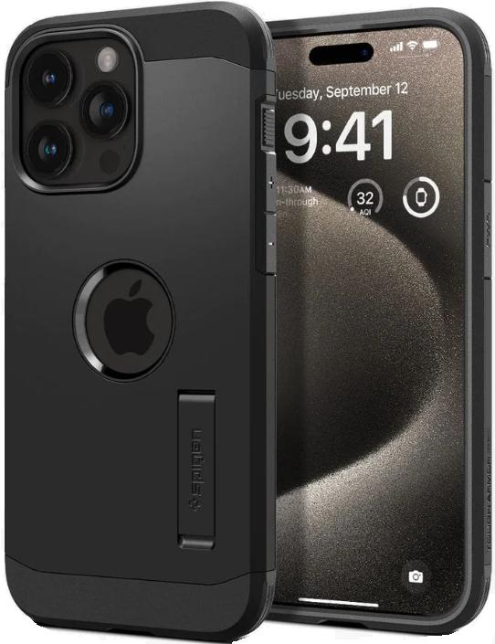 Θήκη iPhone 15 Pro Max Spigen Tough Armor MagFit Ανθεκτική με MagSafe Black