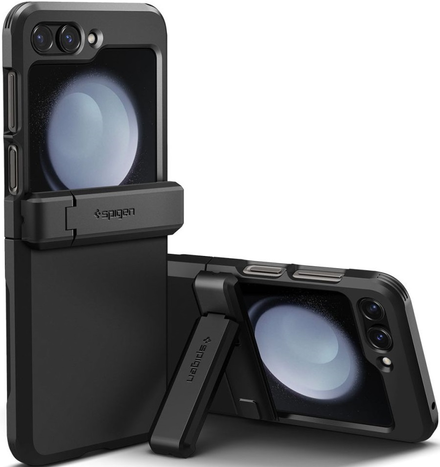 Spigen Tough Armor Pro - Ανθεκτική Σκληρή Θήκη με Kickstand - Samsung Galaxy Z Flip5 - Black