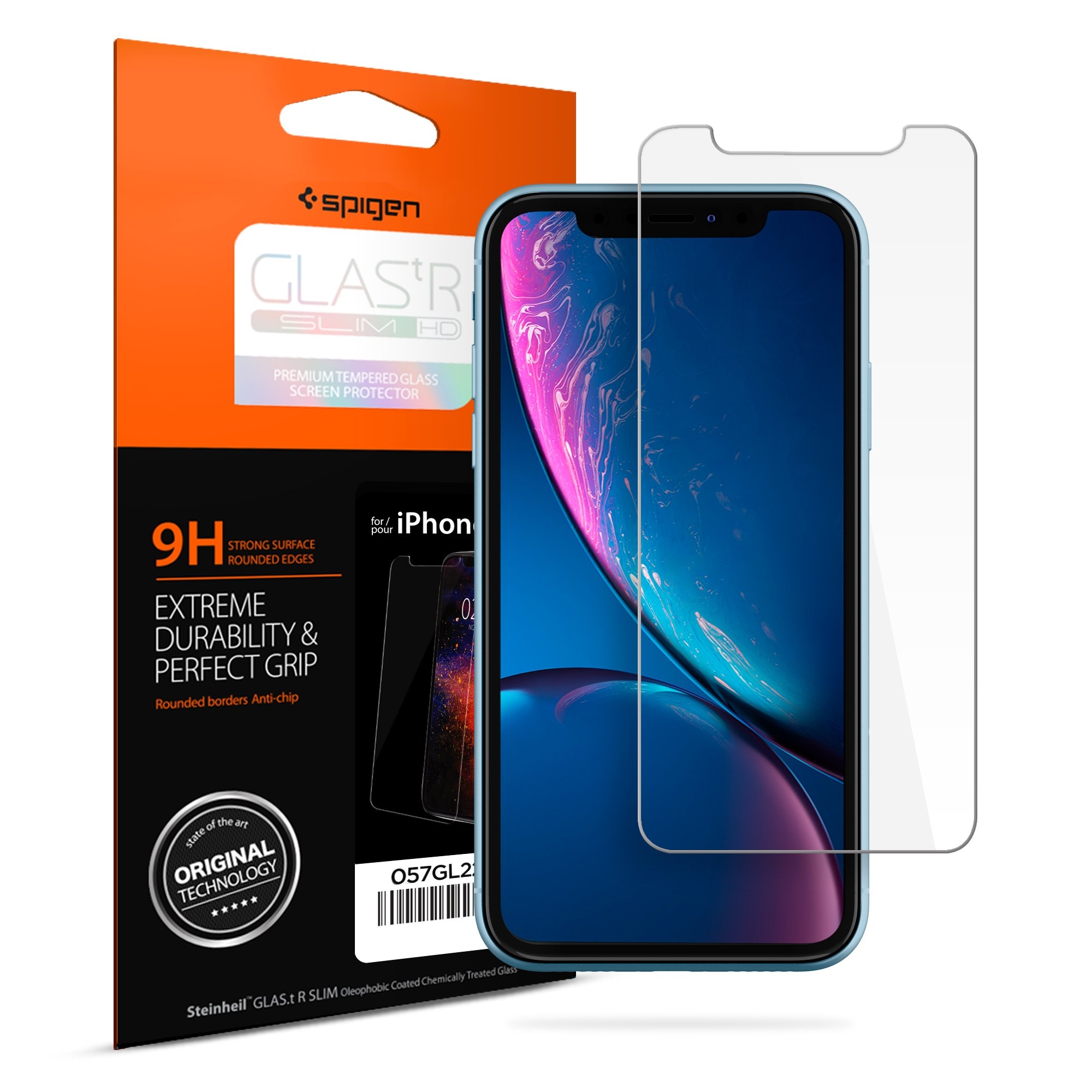 Spigen Tempered Glass GLAS.tR Slim iPhone XR