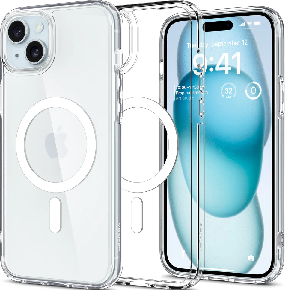 Spigen Ultra Hybrid MagFit - Θήκη MagSafe Apple iPhone 15 - White