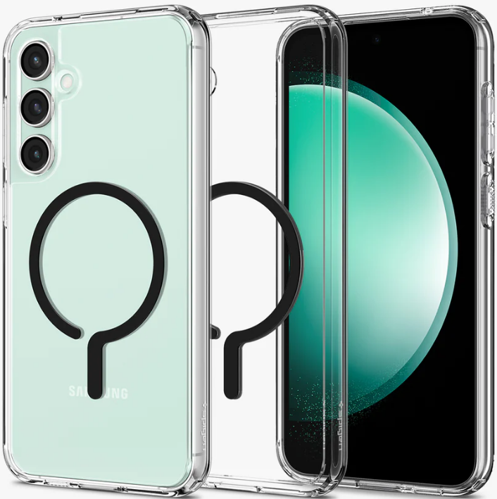 Spigen Ultra Hybrid OneTap Ring - Διάφανη MagSafe Θήκη Samsung Galaxy S23 FE - Black