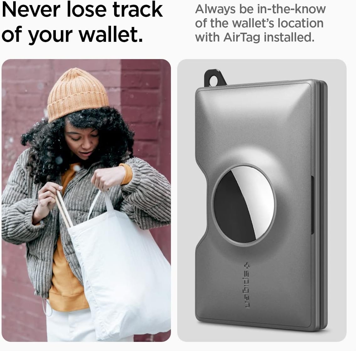 Spigen Wallet S Σκληρή Θήκη / Μπρελόκ / Πορτοφόλι για Κάρτες & Apple