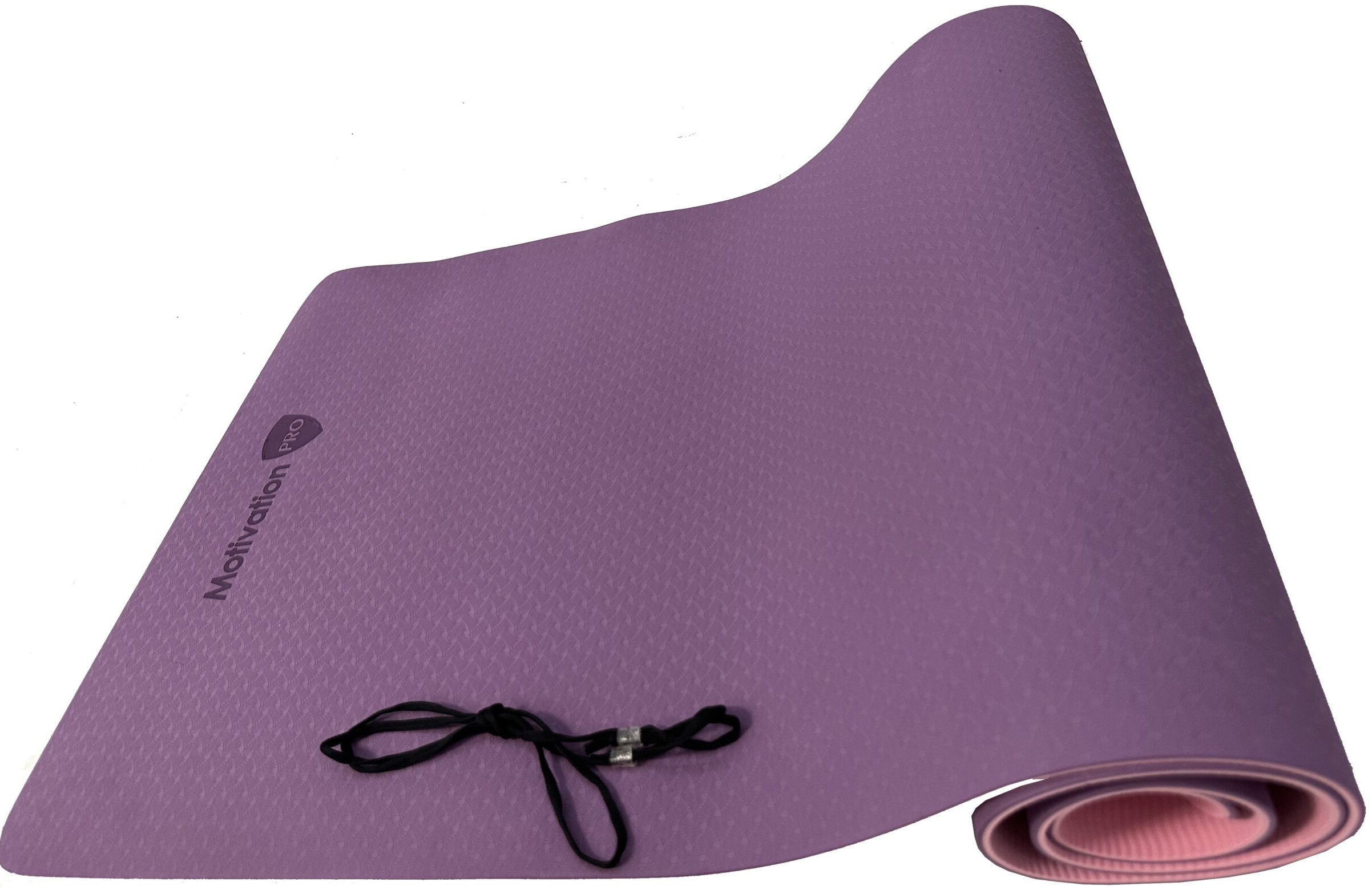 Στρώμα Γυμναστικής MotivationPro Yoga / Pilates με Ιμάντα Μεταφοράς 6mm Πάχος 183 x 61cm Pink