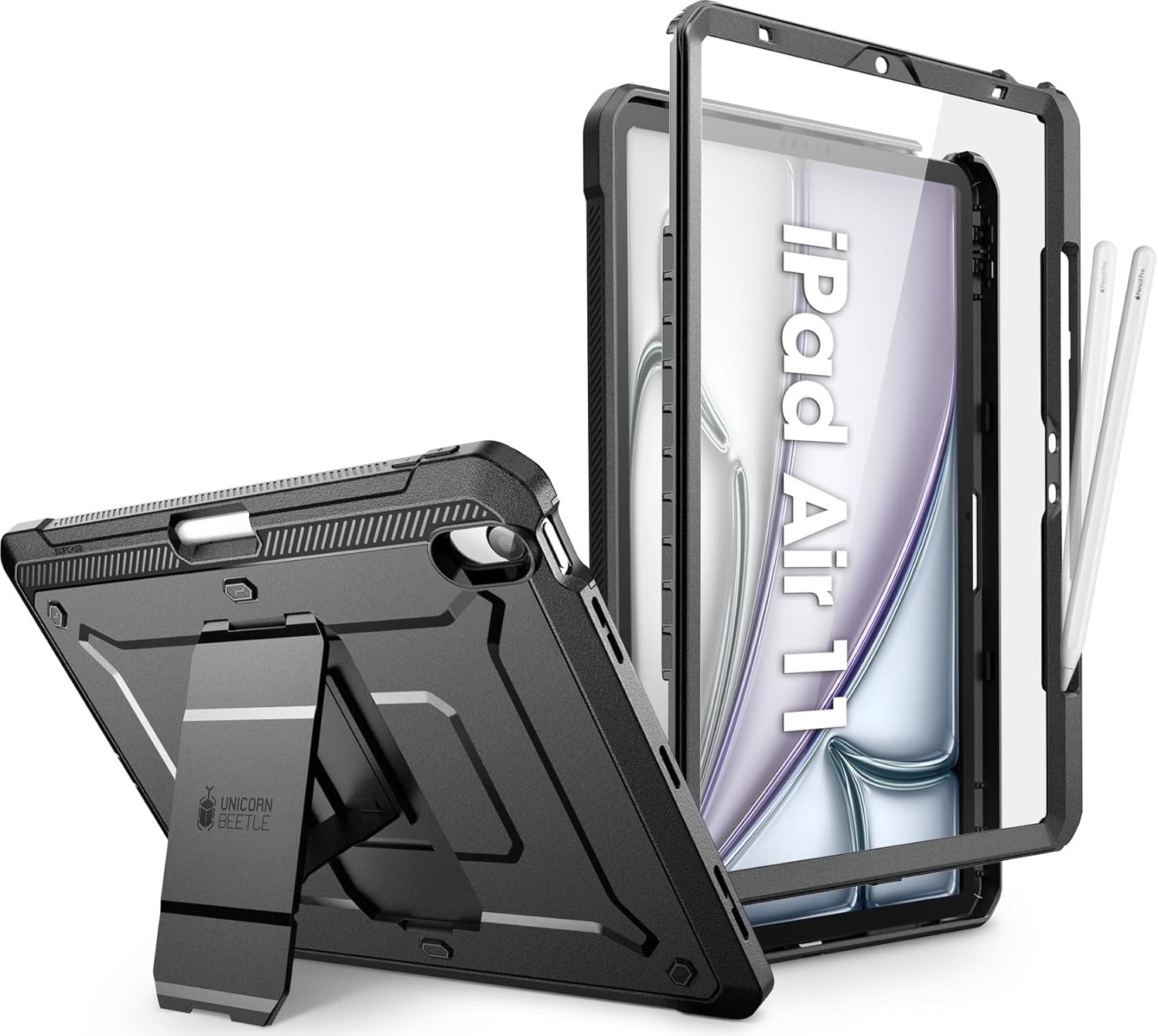 Supcase Full Body Ανθεκτική Θήκη Unicorn Beetle Pro - Apple iPad Air 7 2025 11" / iPad Air 6 2024 11" / Air 5 2022 10.9" / Air 4 2020 10.9" με Υποδοχή για Apple Pencil - Black