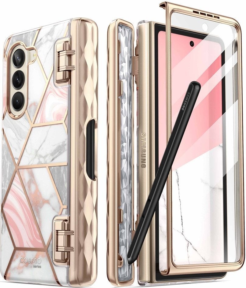 Supcase i-Blason Ανθεκτική Θήκη Cosmo Pen - Samsung Galaxy Z Fold5 με Υποδοχή S-Pen - Marble