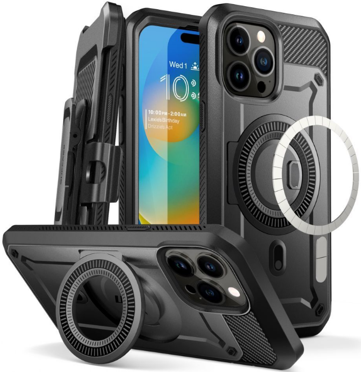 Θήκη Apple iPhone 15 Pro Max - Supcase Unicorn Beetle Pro Mag Ανθεκτική με MagSafe - Black