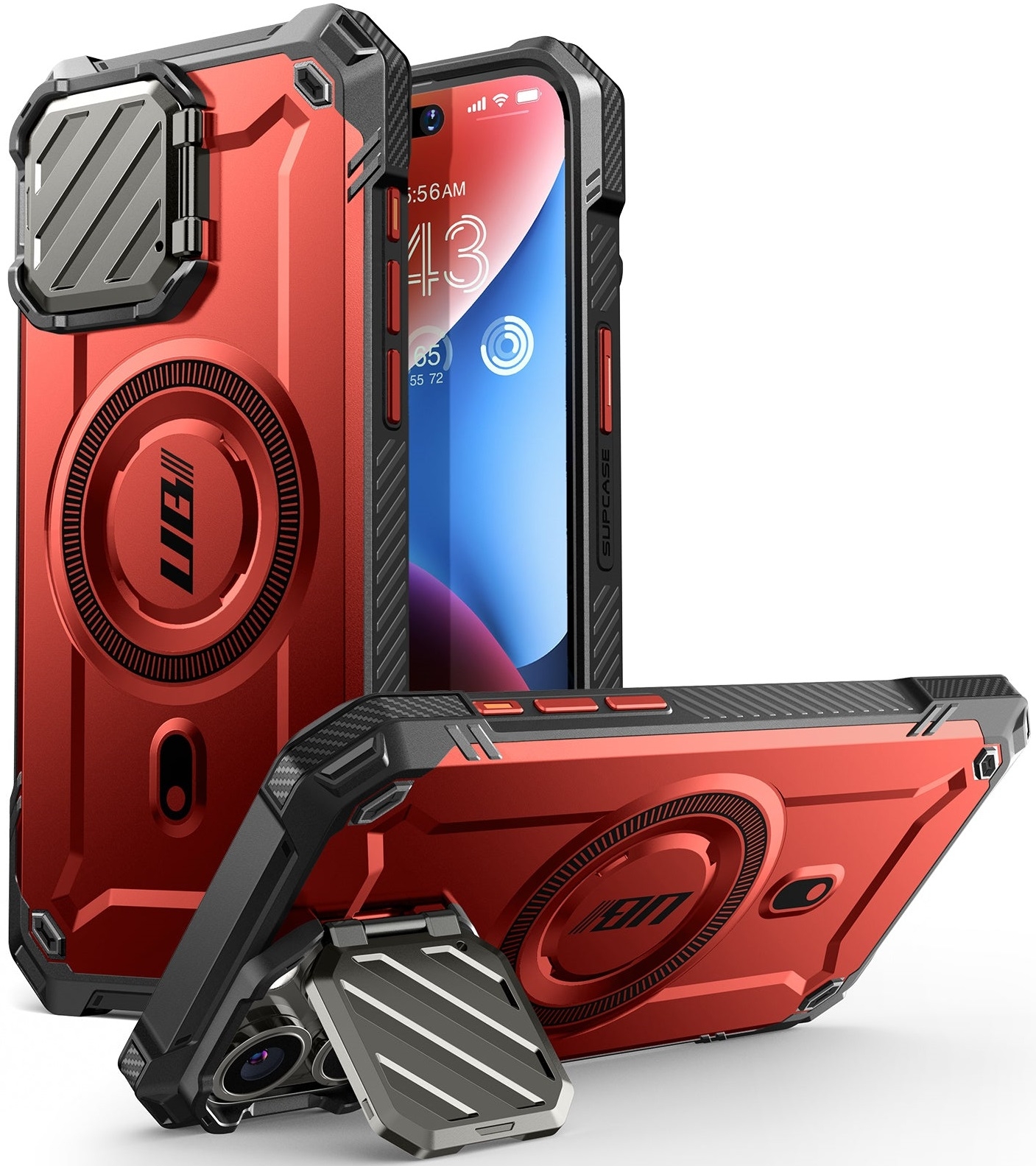 Θήκη Apple iPhone 15 Pro Max - Supcase Unicorn Beetle XT Mag Ανθεκτική MagSafe με Μεταλλικό Κάλυμμα για την Κάμερα - Ruddy