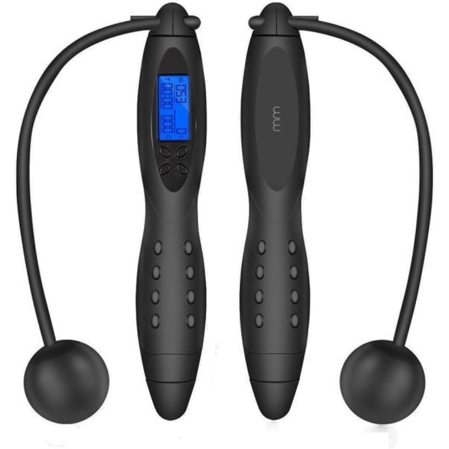 Σχοινάκι Γυμναστικής MikaMax Wireless Jumping Rope Ασύρματο με Ψηφιακή Οθόνη Black
