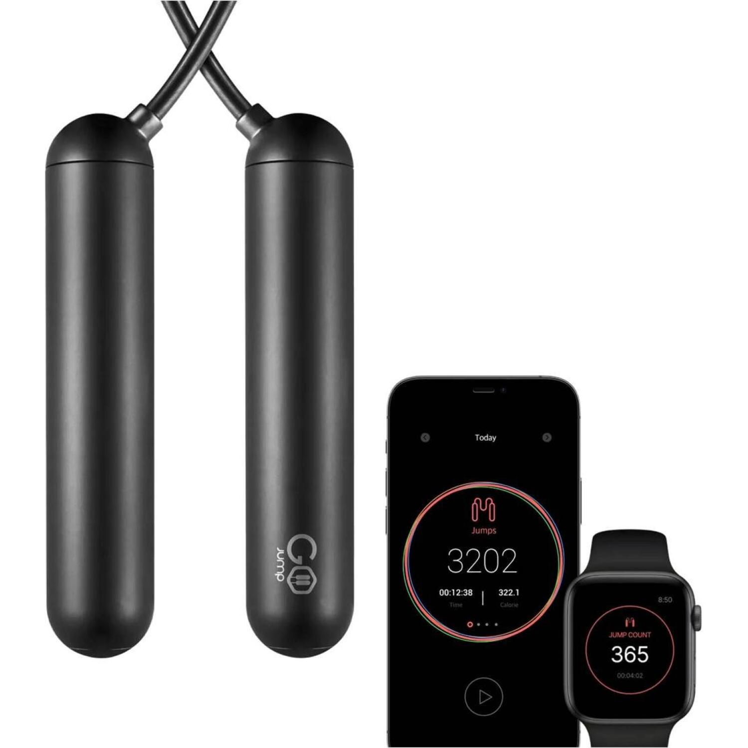 Σχοινάκι Γυμναστικής Particula Gojump Smart Jump Rope Ρυθμιζόμενο Ασύρματο Bluetooth Black
