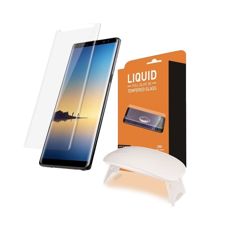 T-MAX Liquid Full Glue 3D Tempered Glass - Σύστημα προστασίας οθόνης Samsung Galaxy Note 8