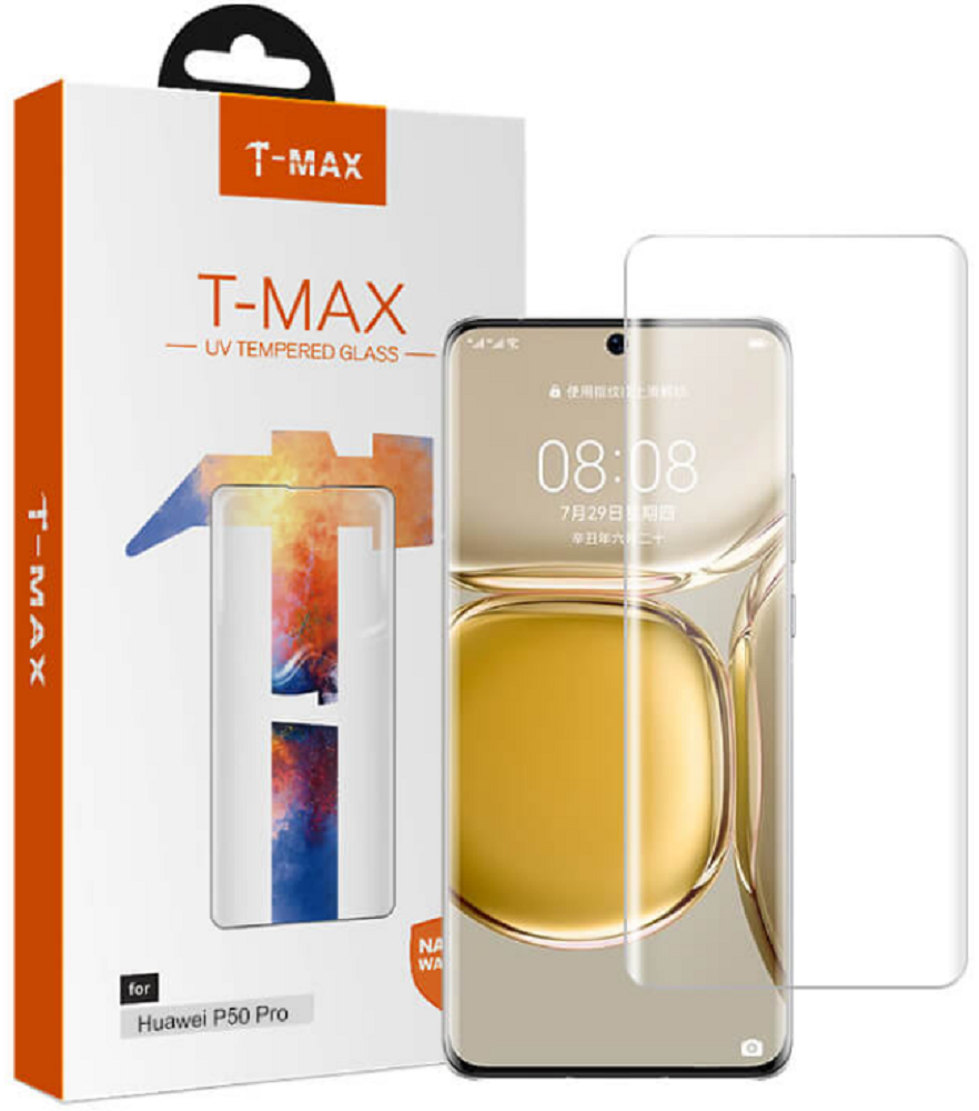 T-MAX Liquid Full Glue 3D Tempered Glass - Σύστημα Προστασίας Οθόνης Huawei P50 Pro